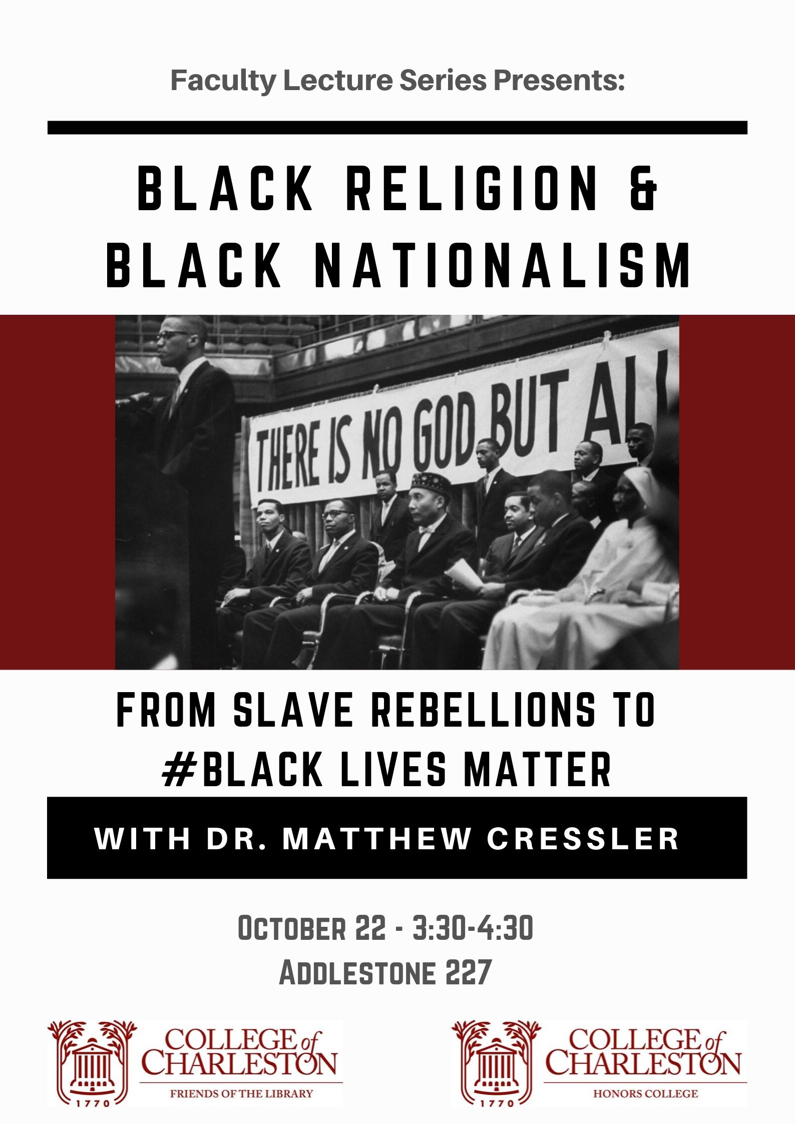 Black-Religion-and-Black-Nationalism Oct. 22 | Black Religion and Black Nationalism from Slave Rebellions to Black Lives Matter