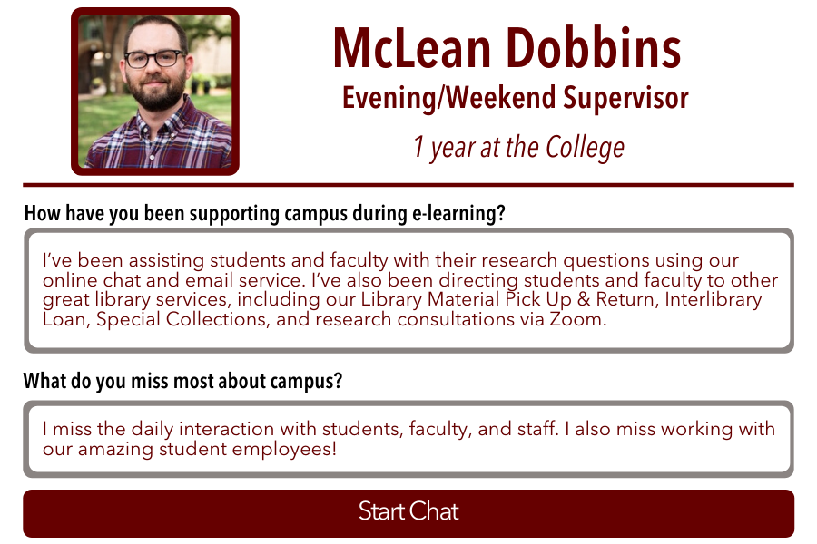Behind the Chat Box: McLean Dobbins