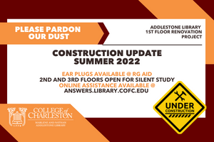 Construction-Update Addlestone Library Open During Construction All Summer!