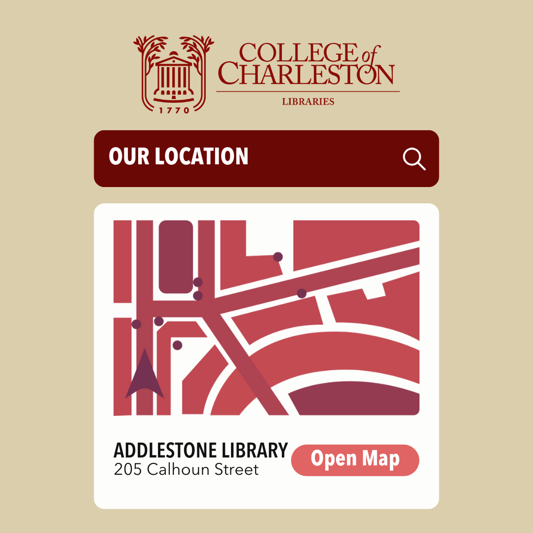 Addlestone Library Fall Hours College of Charleston Libraries