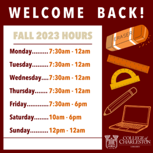 Hours-300x300 Addlestone Library Fall Hours